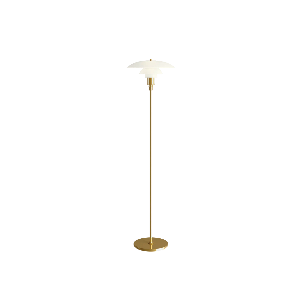 PH 3½-2½ Floor Brass Metallised