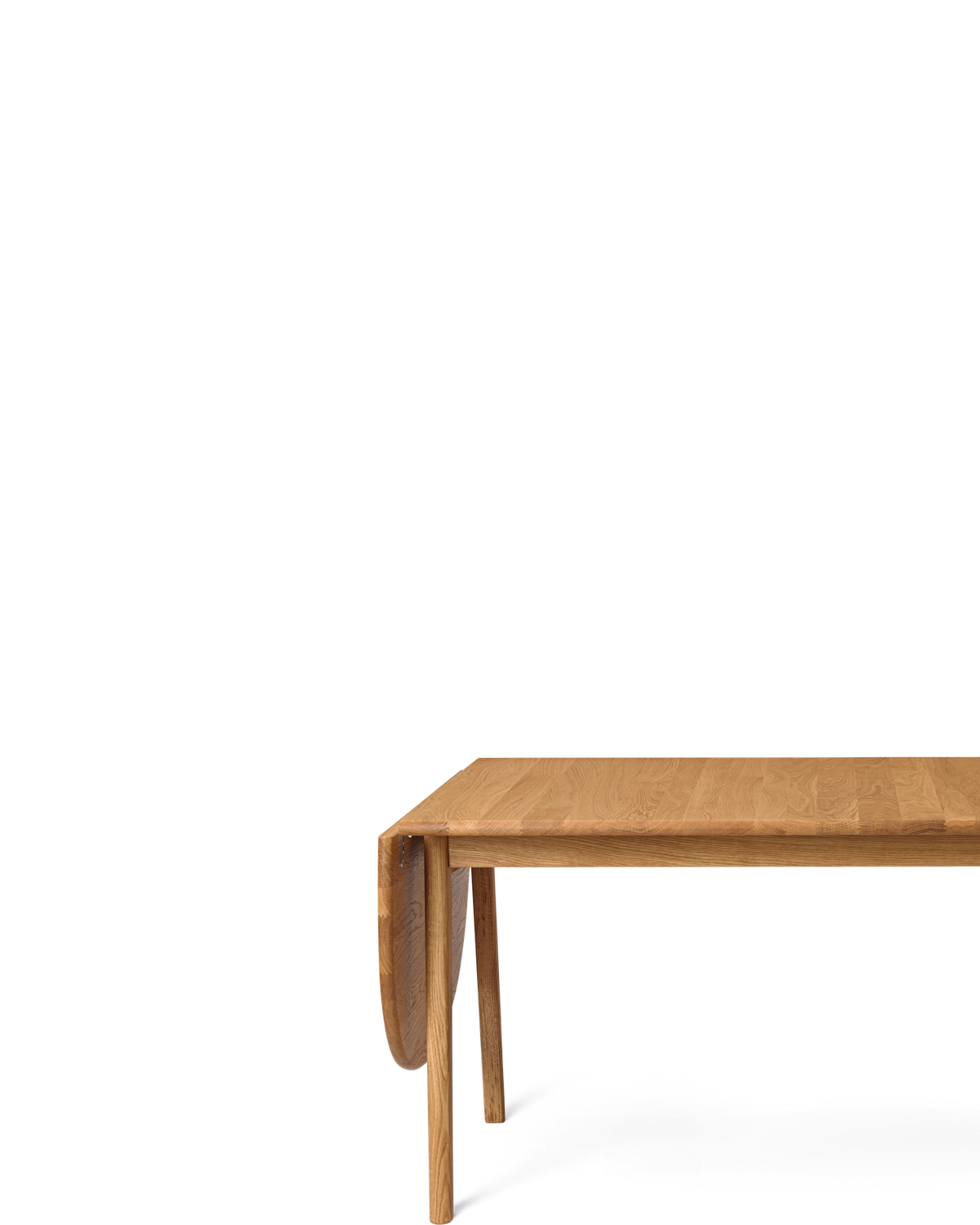CH006 Dining Table - folded (oak/oil), real-scale