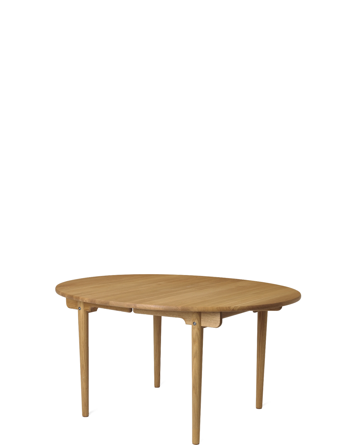 CH337 Dining Table - oak/oil, diagonal view