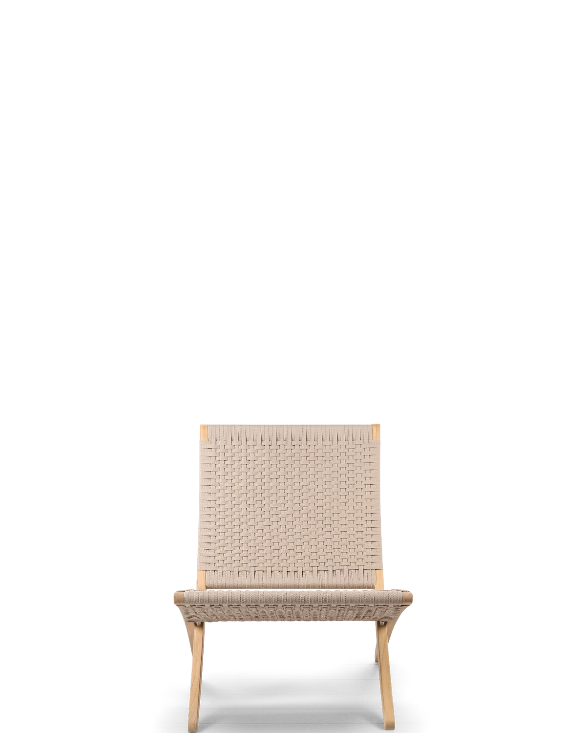 MG501 Cuba Chair - teak, sesame flat rope
