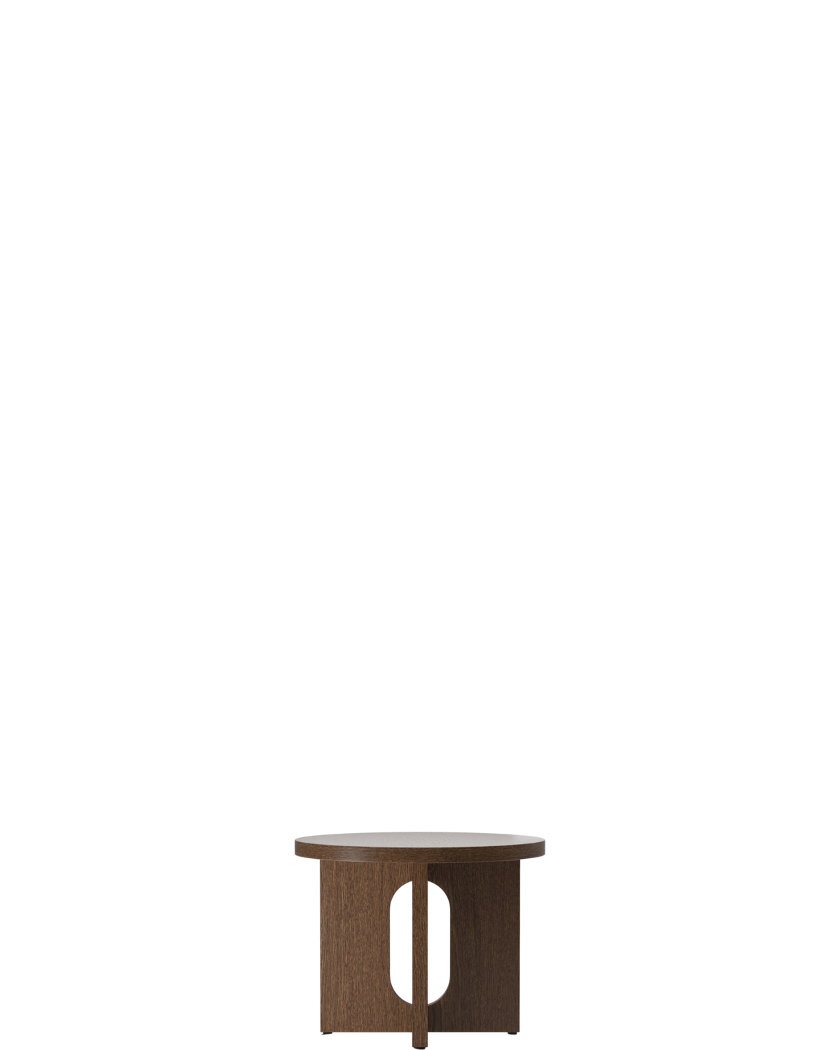 Androgyne Side Table Ø50 / Dark Stained Oak / Dark Stained Oak - real-scale floor baseline y1874 / 1.00px=1mm