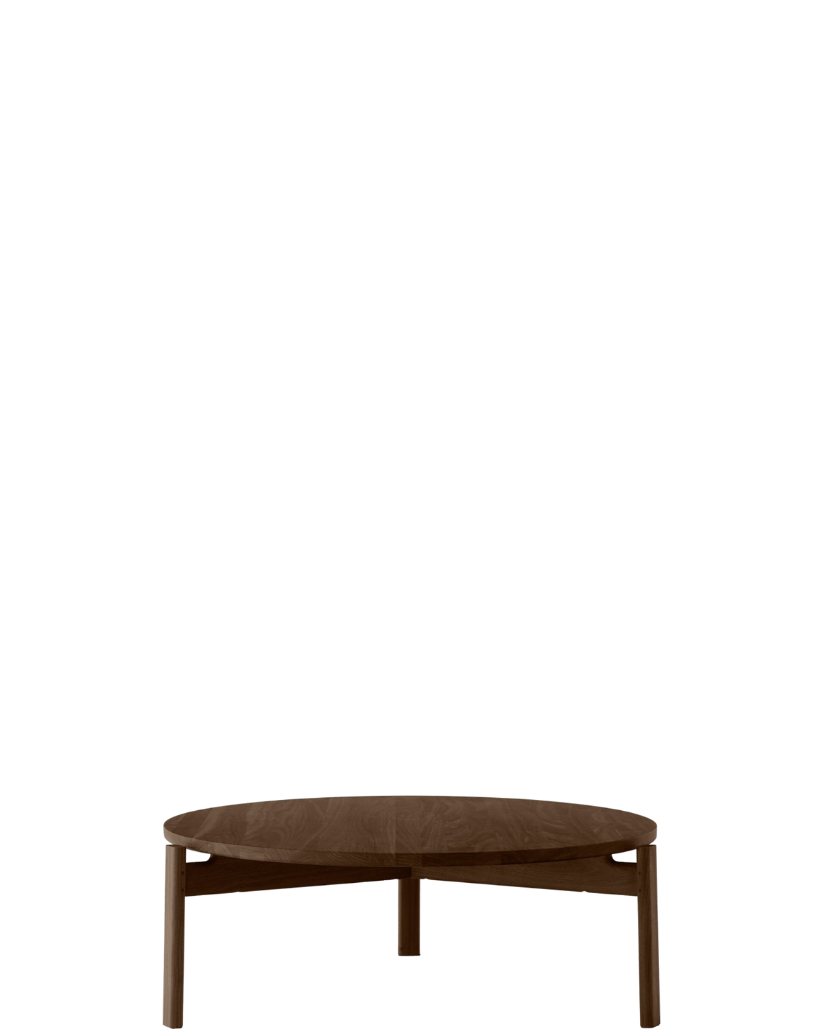 Passage Lounge Table Φ90 Dark Stained Oak - floor baseline y1874 centred x750 / 1.00px=1mm