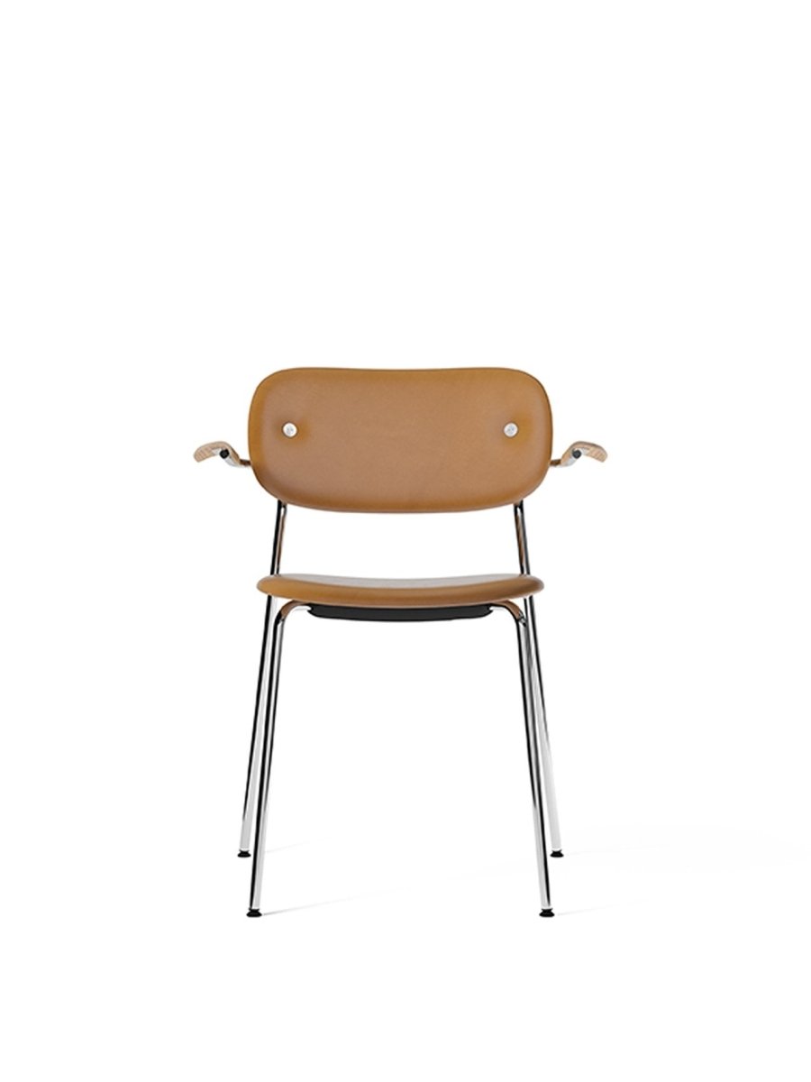 Fully / With Armrest / Natural Oak / Chromed Steel