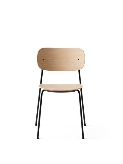 Co Non-Upholstered / Without Armrest / Natural Oak / Black Steel