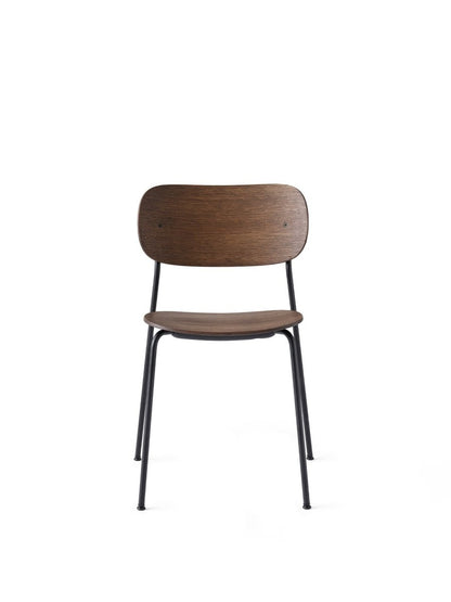 Co Non-Upholstered / Without Armrest / Dark Stained Oak / Black Steel