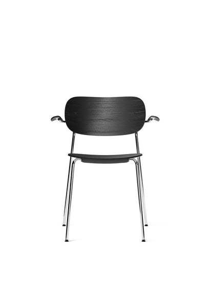 Co Non-Upholstered / With Armrest / Black Oak / Chromed Steel