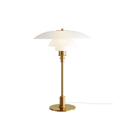 PH 3½-2½ Glass Table Brass Metallised