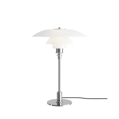 PH 3½-2½ Glass Table Chrome