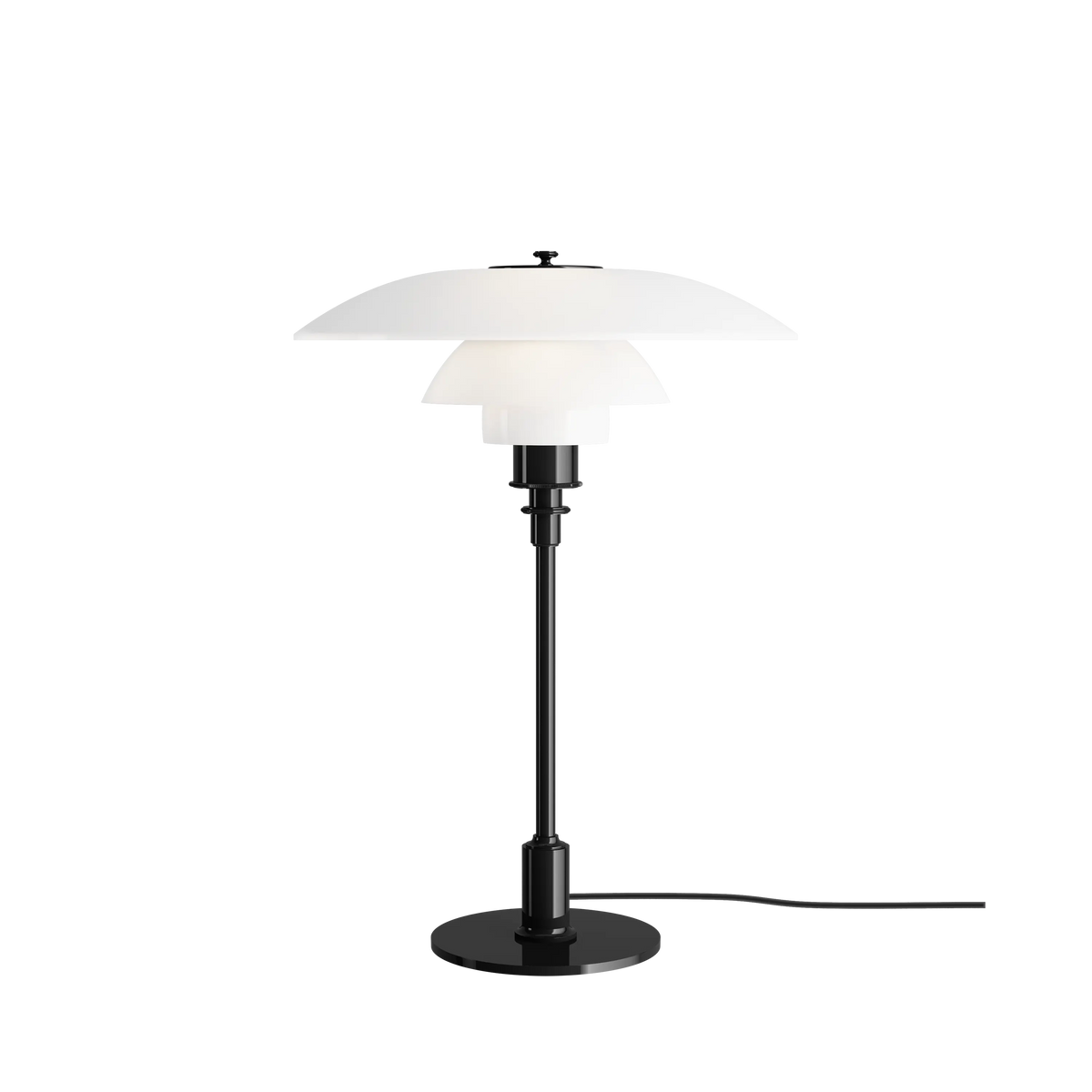 PH 3½-2½ Glass Table Black Metallised