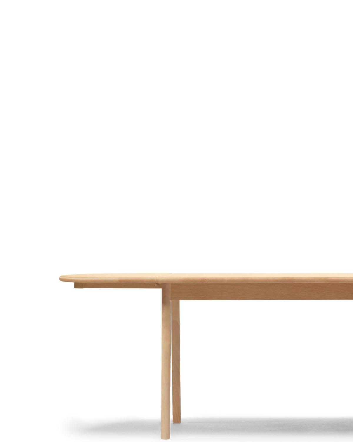 CH006 Dining Table - beech/oil, real-scale