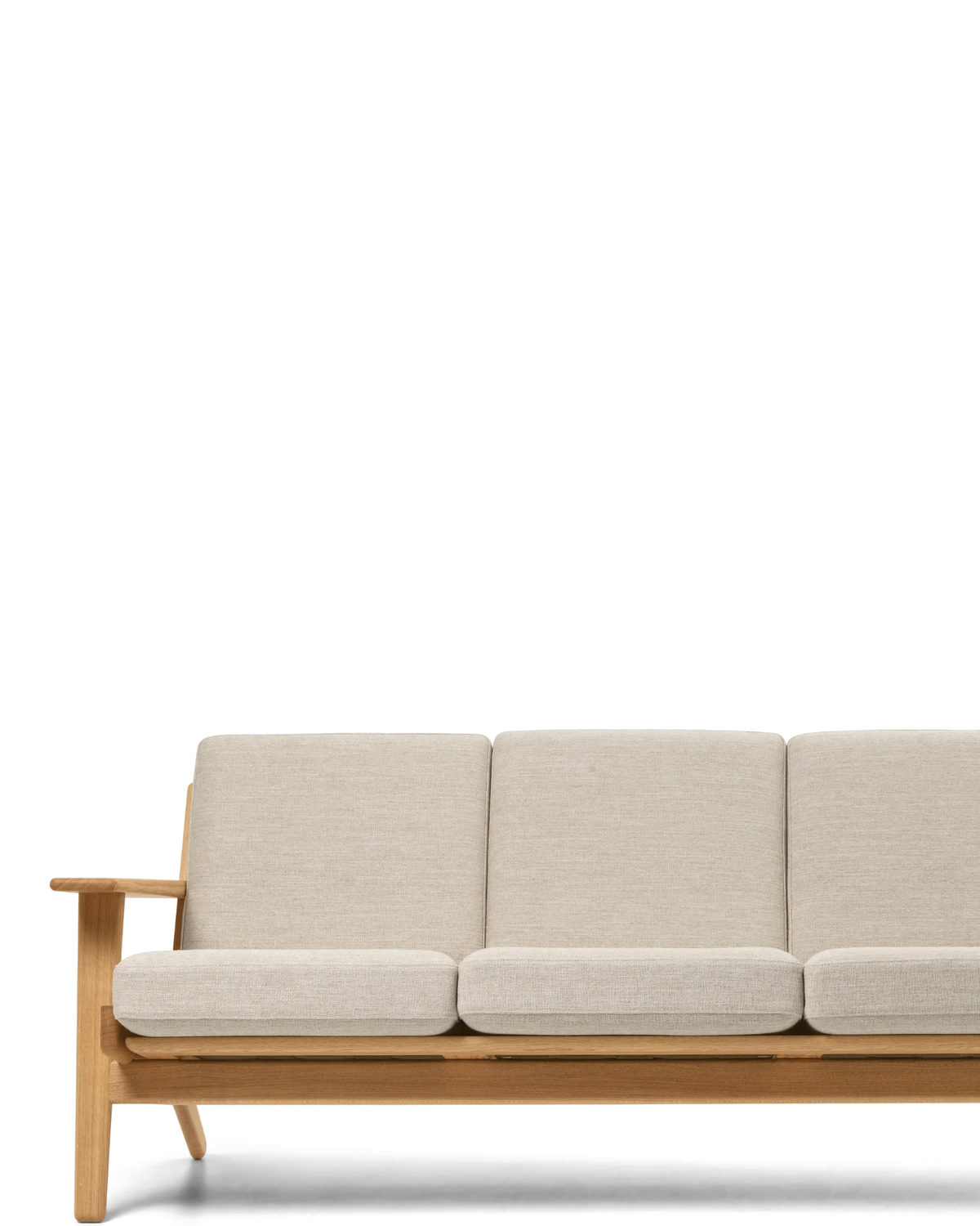 CH293 Sofa - oak/oil (Antoni fabric shown, representative image; right side cropped at real scale)