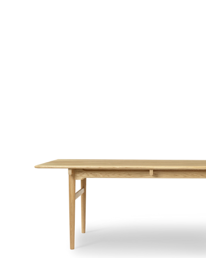 CH327 Dining Table - oak/oil, real-scale front