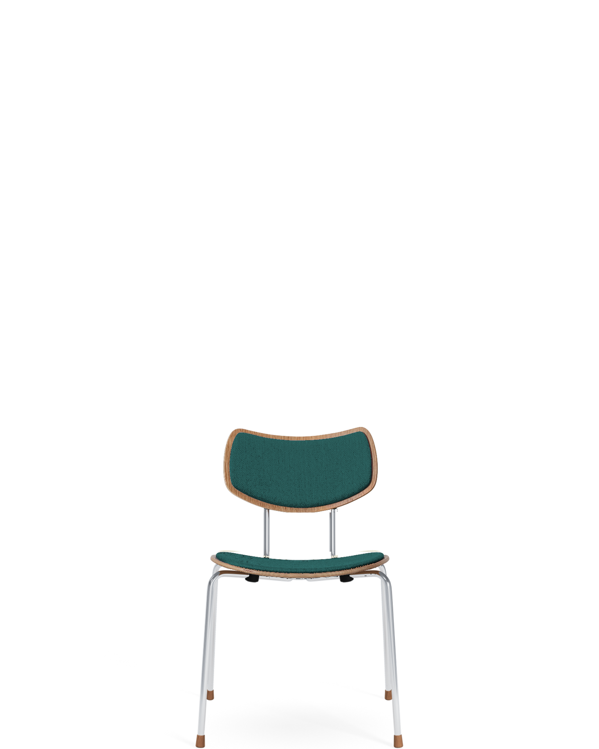 VLA26P Vega Chair - Oil / Chrome legs / Divina Melange 821 - real-scale / floor baseline y1874 / 1.00px=1mm