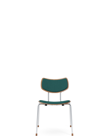 VLA26P Vega Chair - Oil / Chrome legs / Divina Melange 821 - real-scale / floor baseline y1874 / 1.00px=1mm