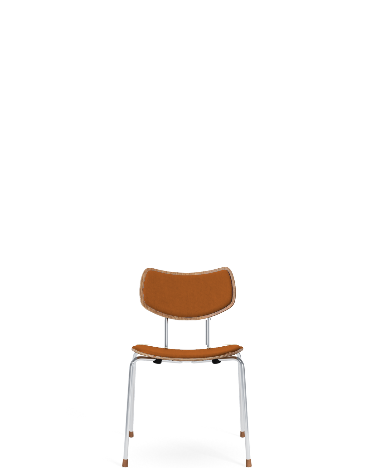 VLA26P Vega Chair - Oak Oil / Chrome legs / THOR 307 - real-scale / floor baseline y1874 / 1.00px=1mm