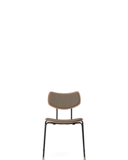 VLA26P Vega Chair - Oak Oil / Black legs / Loke 7140 - real-scale / floor baseline y1874 / 1.00px=1mm