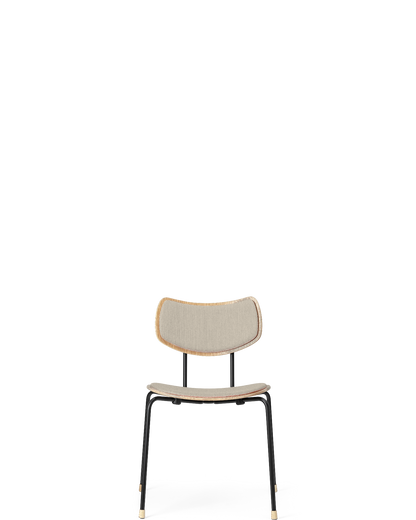 VLA26P Vega Chair - White Oil / Black legs / Clara 248 - real-scale / floor baseline y1874 / 1.00px=1mm