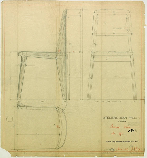 Chaise Tout Bois チェア｜Jean Prouvé / Vitra