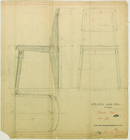 Chaise Tout Bois チェア｜Jean Prouvé / Vitra