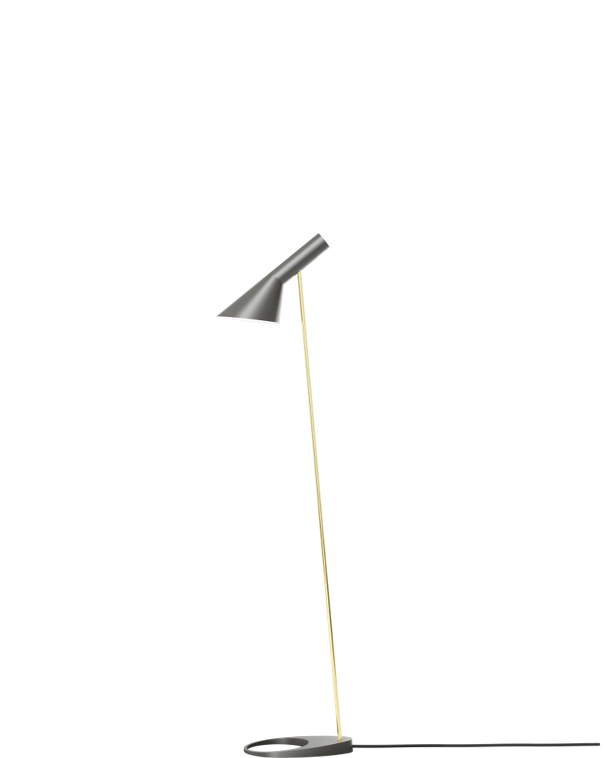 AJ Floor Brass Warm Grey