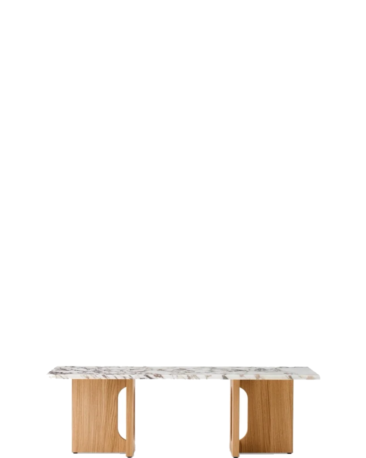 Androgyne Lounge Table - Calacatta Viola / Natural Oak