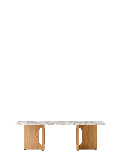 Androgyne Lounge Table - Calacatta Viola / Natural Oak