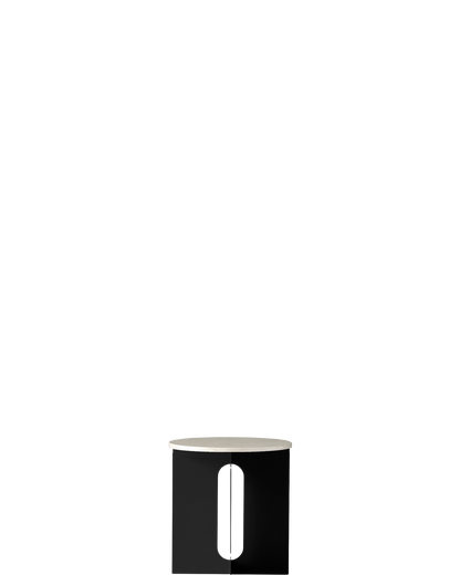 Androgyne Side Table Steel Base - Black / Crystal Rose - real-scale / floor baseline y1874 / 1.00px=1mm