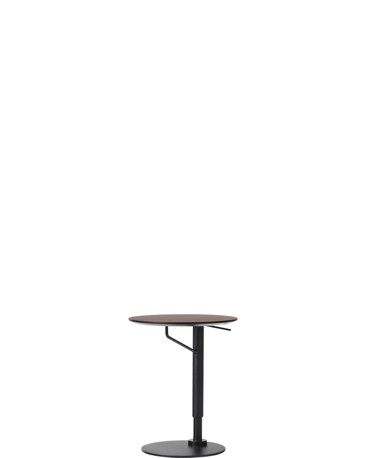 Branch Side Table / Dark Stained Oak - real-scale floor baseline y1874 / 1.00px=1mm (Ø450)