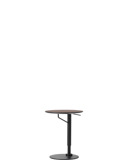 Branch Side Table / Dark Stained Oak - real-scale floor baseline y1874 / 1.00px=1mm (Ø450)