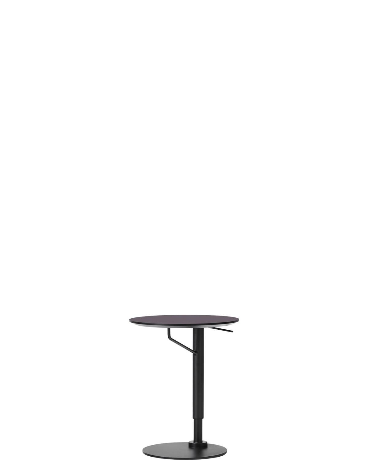 Branch Side Table / Linoleum Charcoal - real-scale floor baseline y1874 / 1.00px=1mm (Ø450)