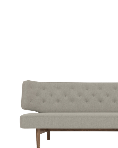 Radiohus Sofa 2 Seater / Walnut / Re-wool 0218 - front / floor baseline y1874 left x250 / 1.00px=1mm