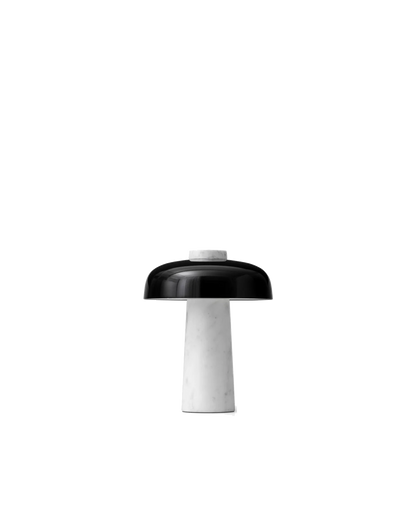 Reverse Table Lamp - Black / Carrara