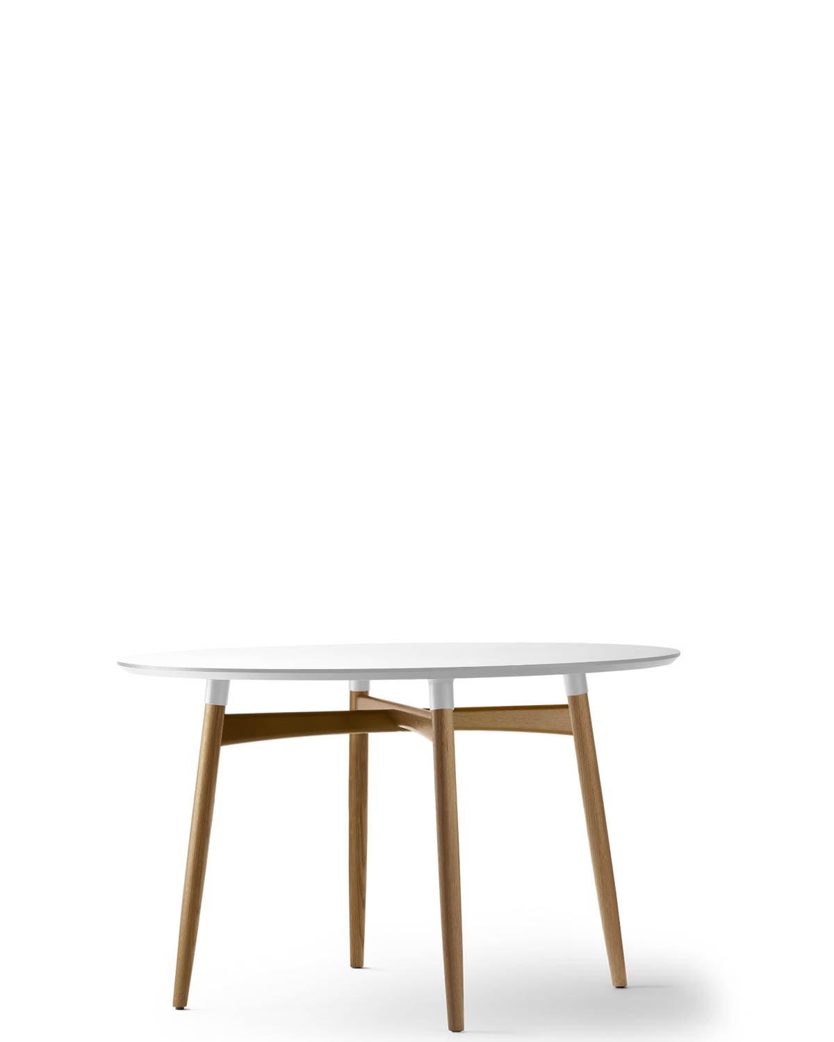 BA103 Preludia Round Table - Oak Oil / White laminate
