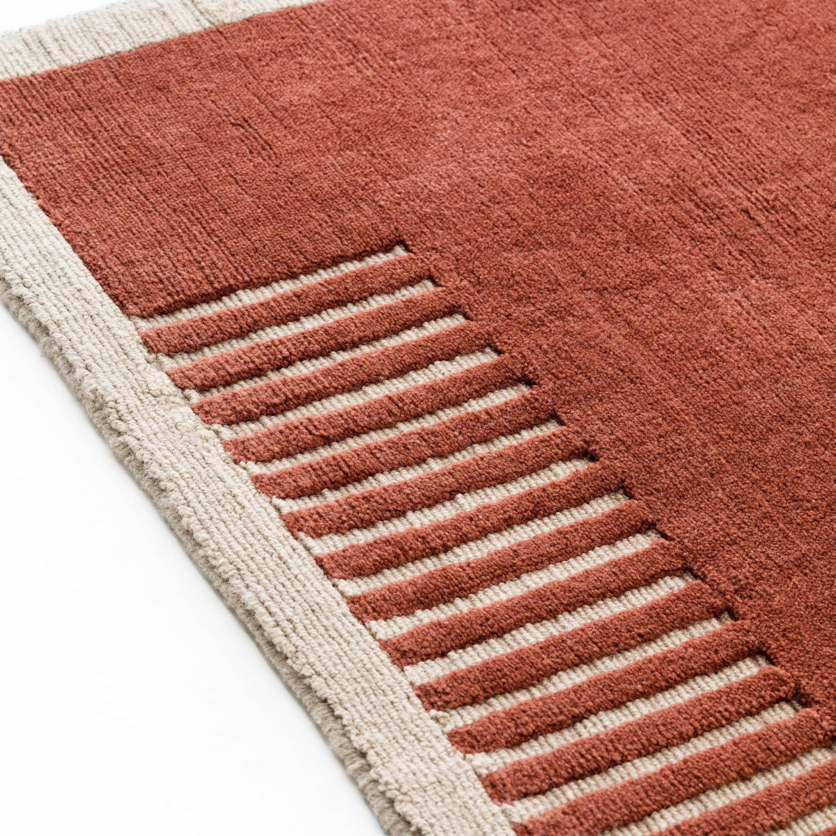 Duomo Rug Terracotta Red Detail | Audo Copenhagen