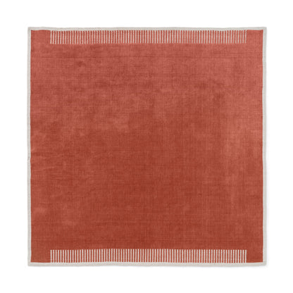 Duomo Rug 270 cm x 270 cm Terracotta Red | Audo Copenhagen