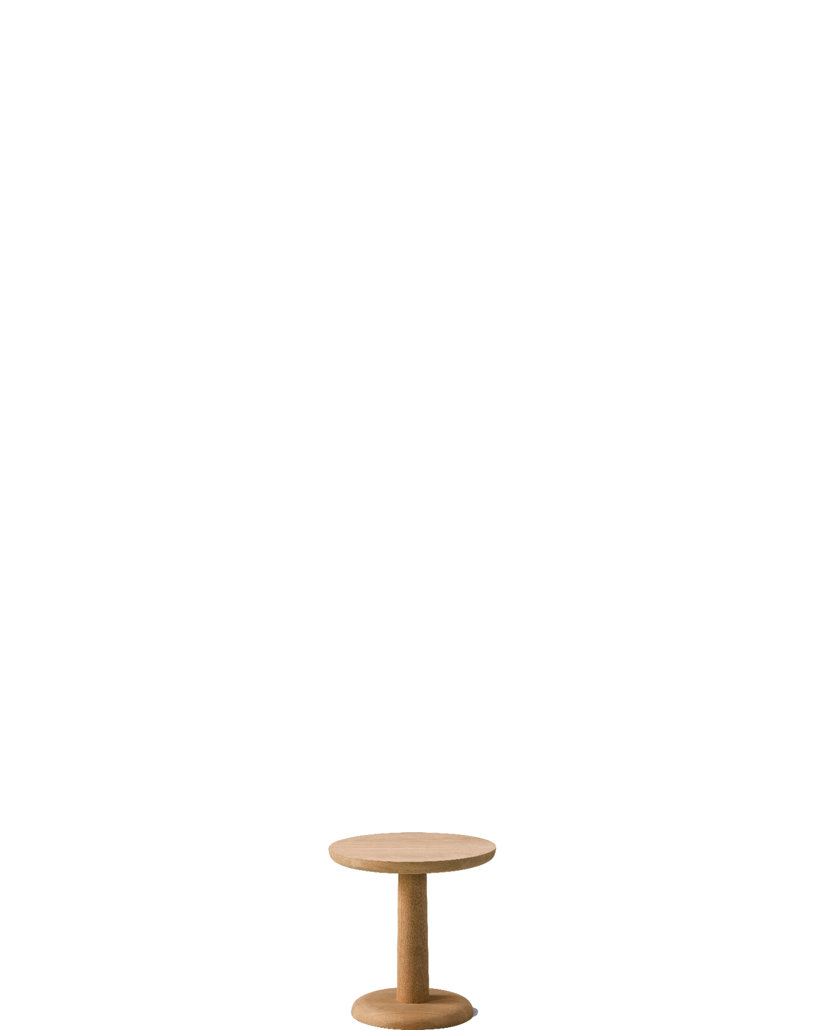 Pon Table Ø35 / Oak oil - real-scale / floor baseline y1874 / 1.00px=1mm
