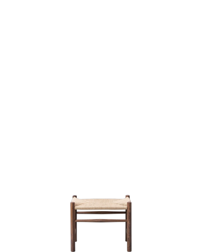 J16 Stool / Walnut oil / Natural paper cord - real-scale / floor baseline y1874 / 1.00px=1mm