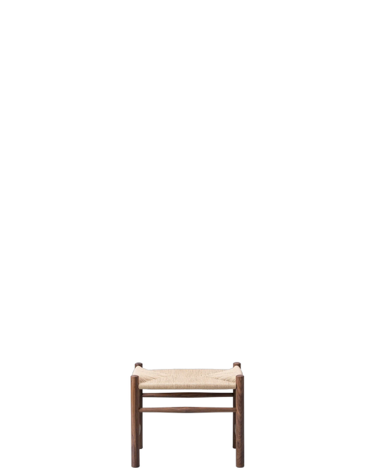 J16 Stool / Walnut oil / Natural paper cord - real-scale / floor baseline y1874 / 1.00px=1mm