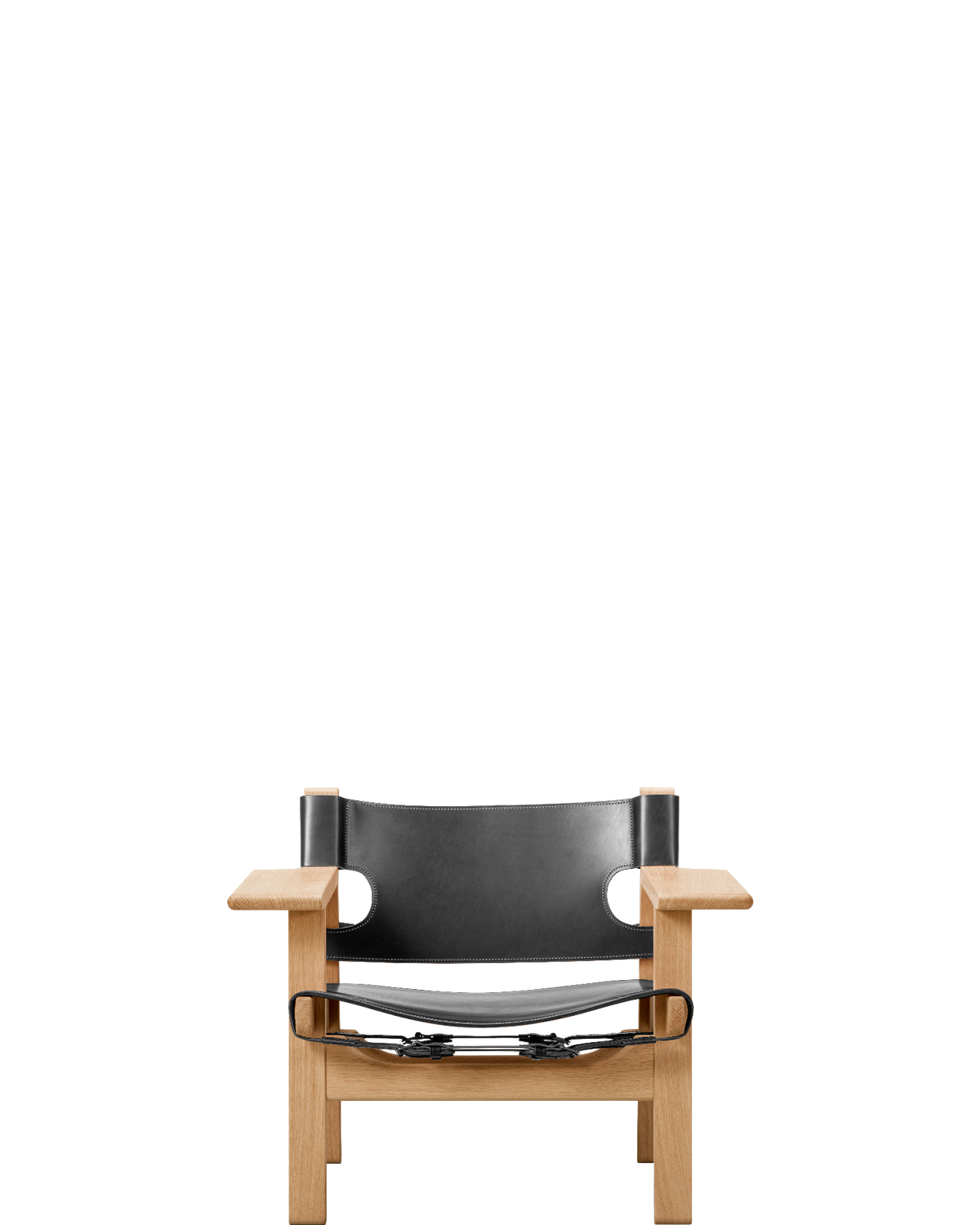 The Spanish Chair / Oak / Oil / Black - real-scale / floor baseline y1874 / 1.00px=1mm