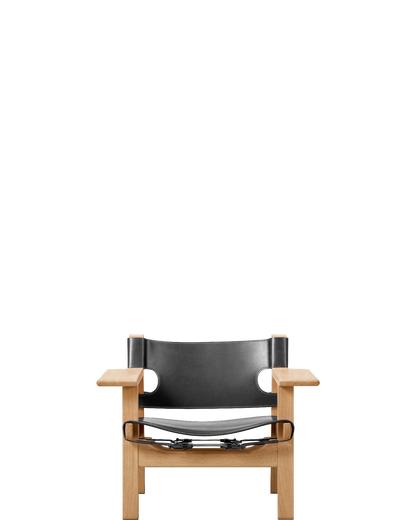 The Spanish Chair / Oak / Oil / Black - real-scale / floor baseline y1874 / 1.00px=1mm