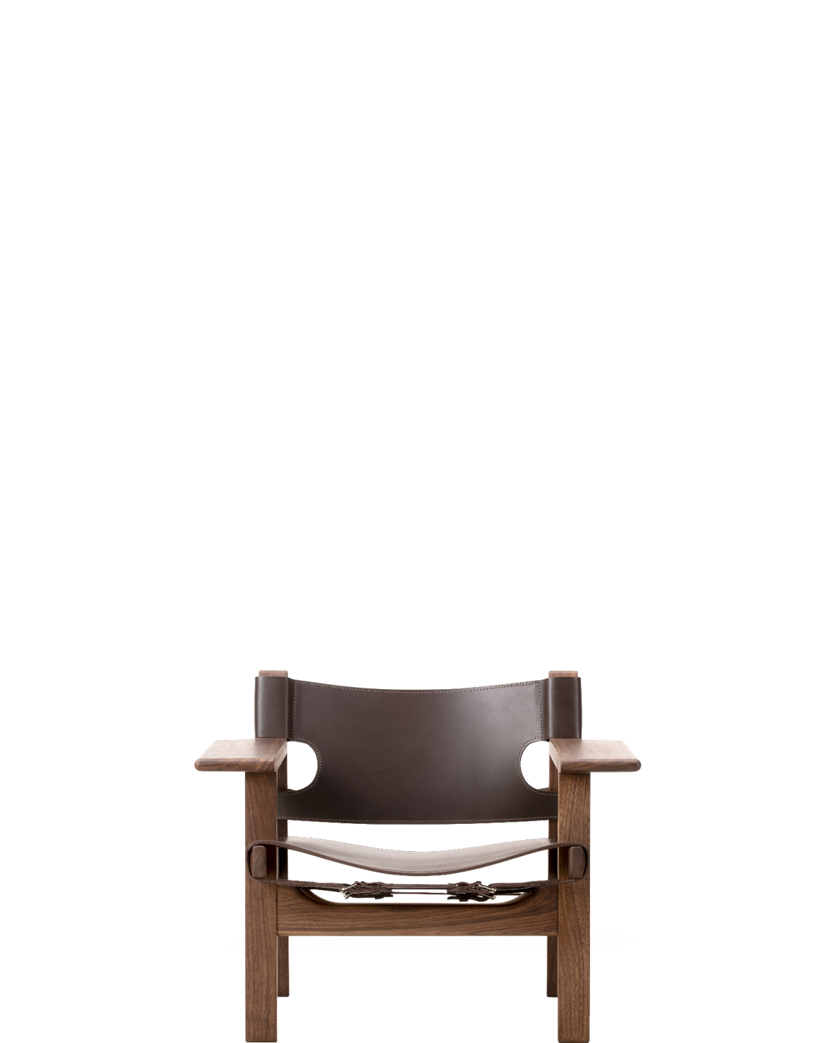 The Spanish Chair / Walnut / Oil / Dark brown - real-scale / floor baseline y1874 / 1.00px=1mm