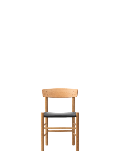 J39 Mogensen Chair Seat Upholstered / Oak / Oil / Omni 301 (Black) - real-scale / floor baseline y1874 / 1.00px=1mm