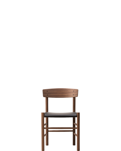 J39 Mogensen Chair Seat Upholstered / Walnut / Oil / Omni 377 (Dark brown) - real-scale / floor baseline y1874 / 1.00px=1mm
