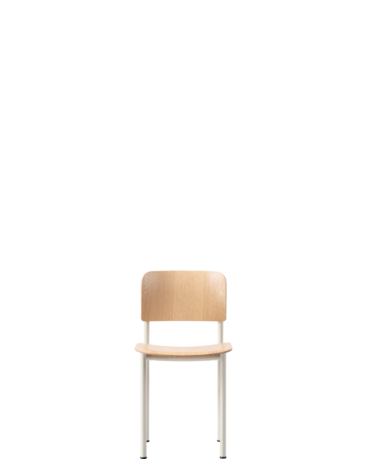 Plan Chair / Chalk / Oak lacquer - real-scale / floor baseline y1874 / 1.00px=1mm
