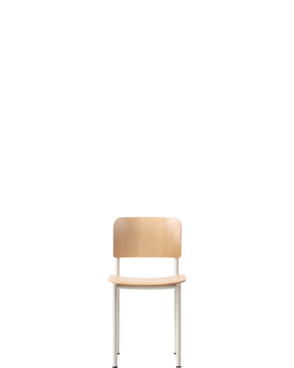 Plan Chair / Chalk / Oak lacquer - real-scale / floor baseline y1874 / 1.00px=1mm
