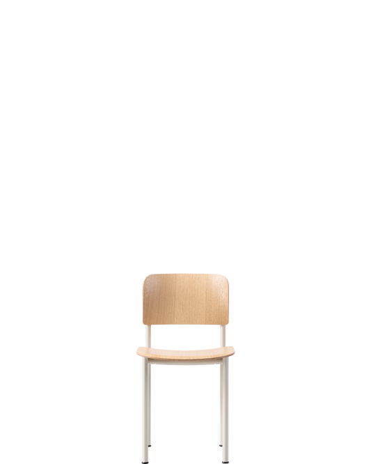 Plan Chair / Chalk / Oak lacquer - real-scale / floor baseline y1874 / 1.00px=1mm