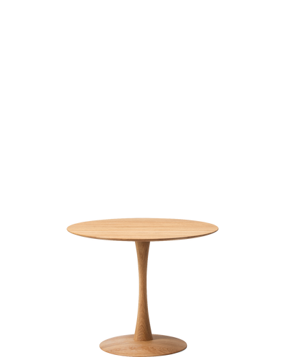 ND109 Trisse Dining Table Ø90 / Oak oil - real-scale / floor baseline y1874 centred x750 / 1.00px=1mm