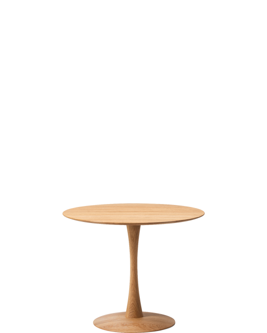 ND109 Trisse Dining Table Ø90 / Oak oil - real-scale / floor baseline y1874 centred x750 / 1.00px=1mm