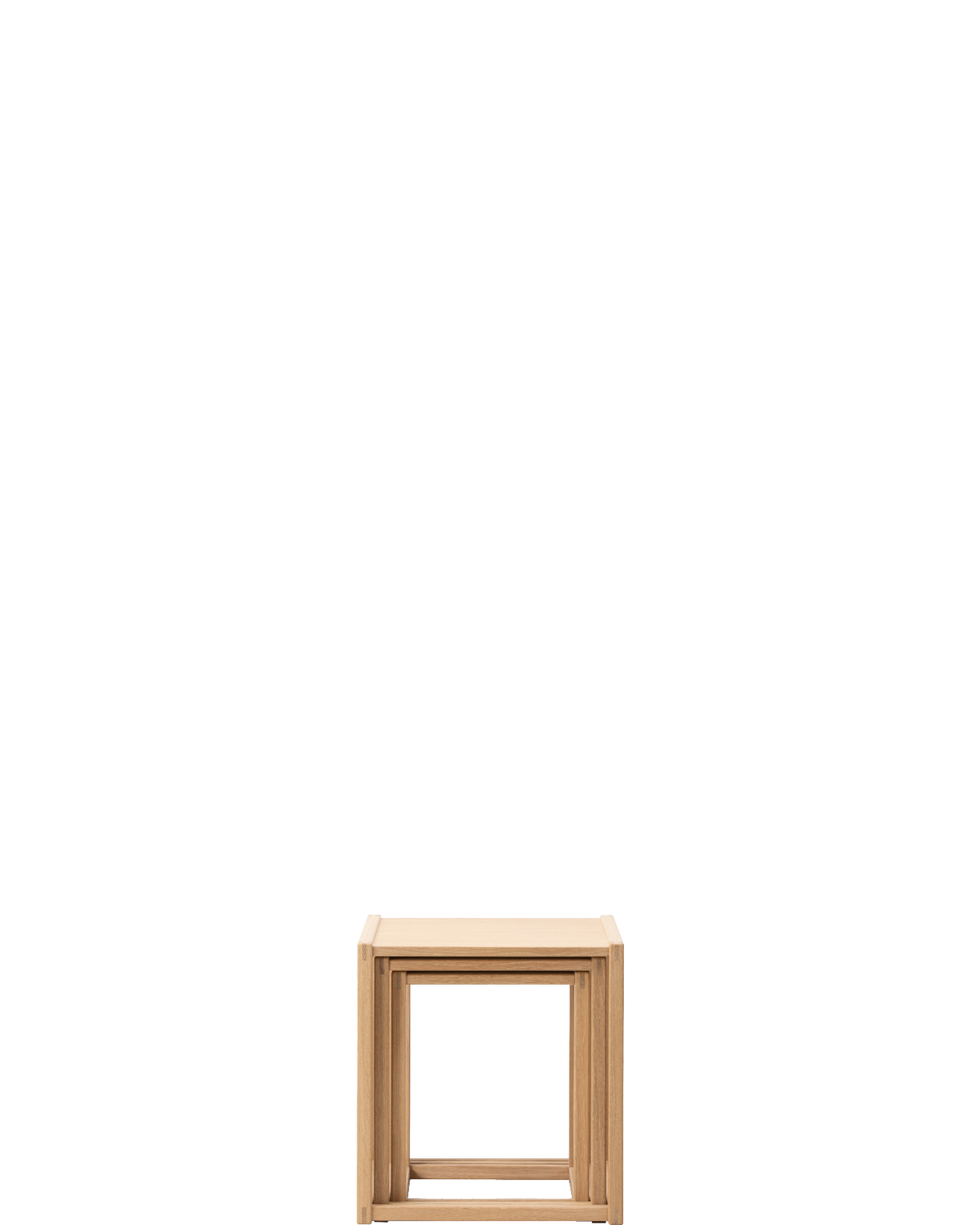 BM375 Nesting Tables / Oak light oil - real-scale / floor baseline y1874 / 1.00px=1mm
