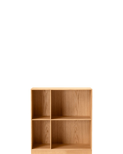 MK66 Bookcase + Plinth / Oak oil - real-scale / floor baseline y1874 / 1.00px=1mm